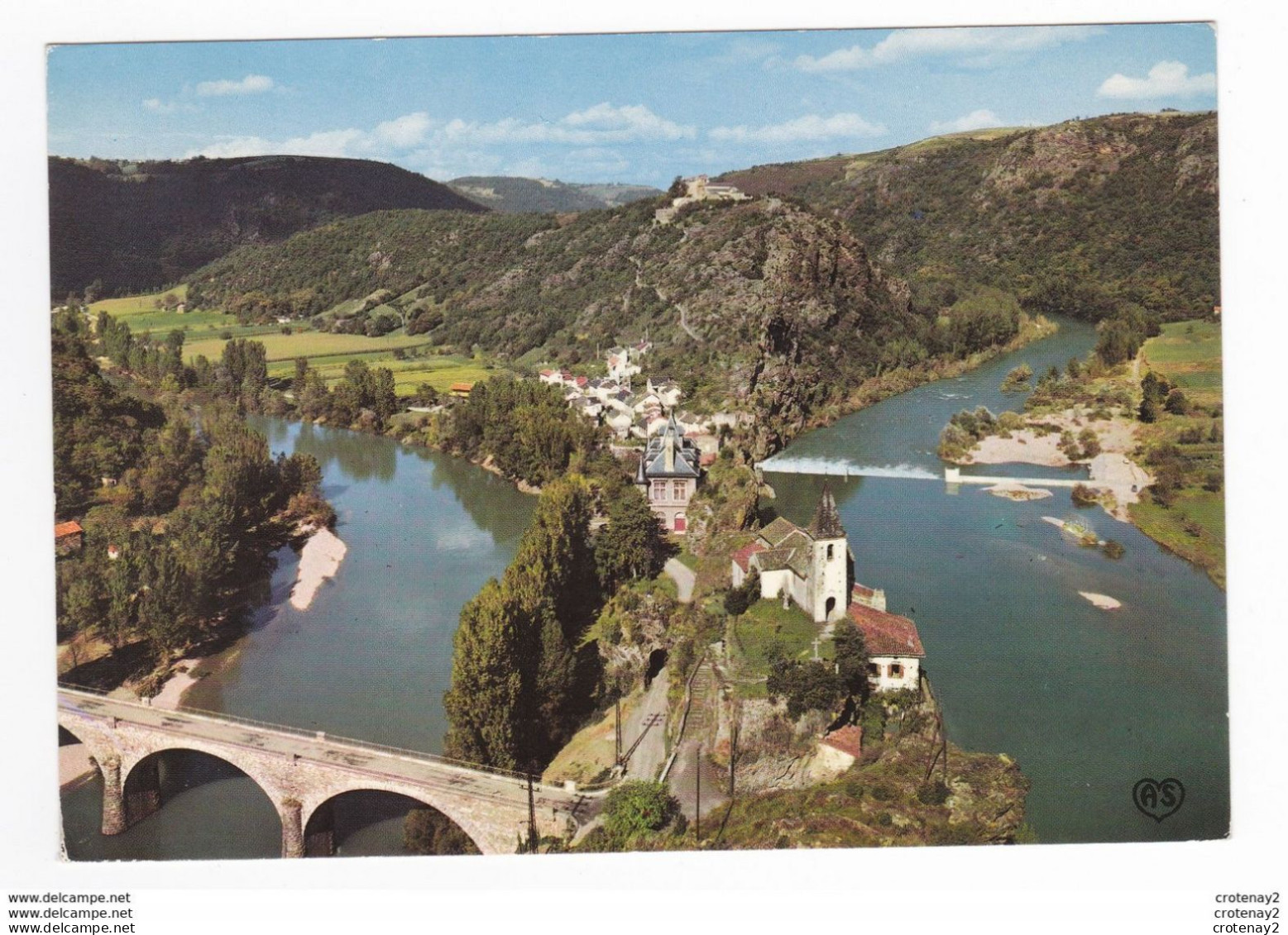 81 AMBIALET Vers Villefranche D'Albigeois Le Prieuré Panorama Sur La Presqu'île N°100 En 1975 Beau Pont - Villefranche D'Albigeois