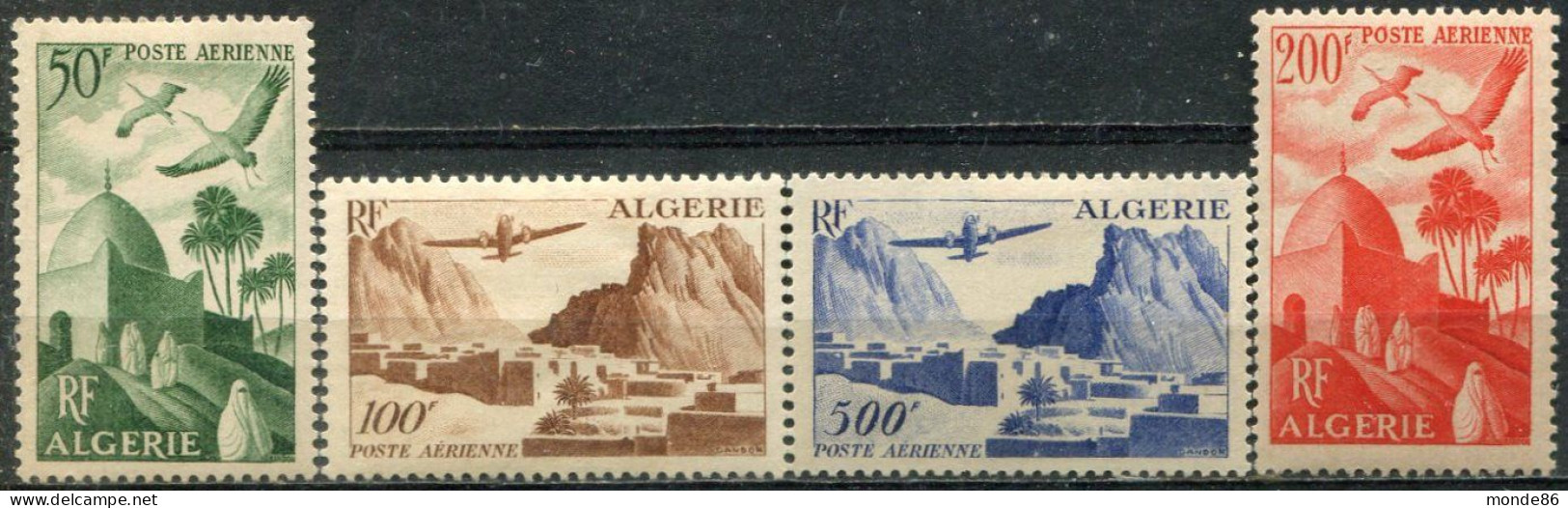 ALGERIE - Y&T  N° 9-12 * - Poste Aérienne