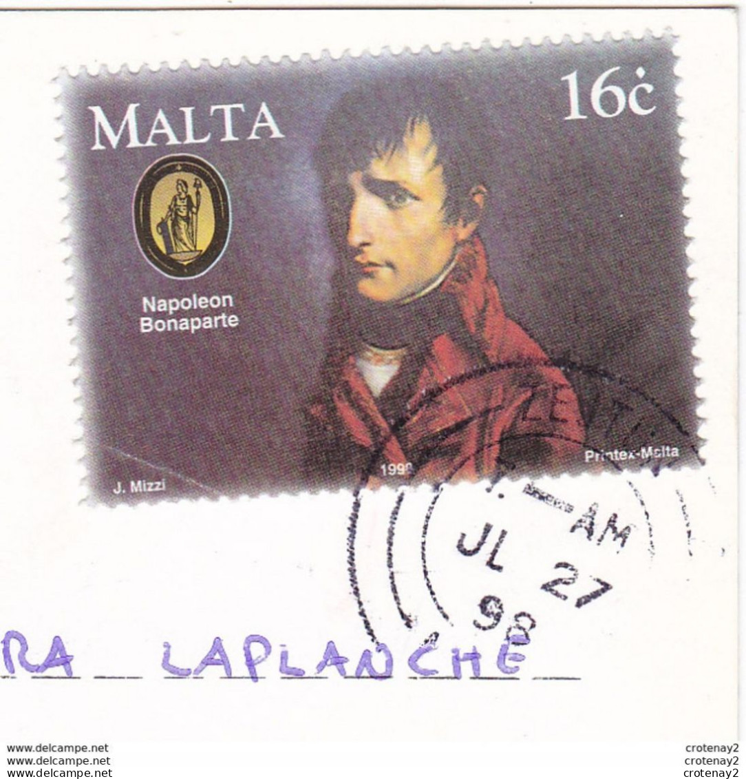 Malte Malta QAWRA Promanade Court De Tennis Piscine En 1998 VOIR TIMBRE Napoléon Bonaparte - Malta