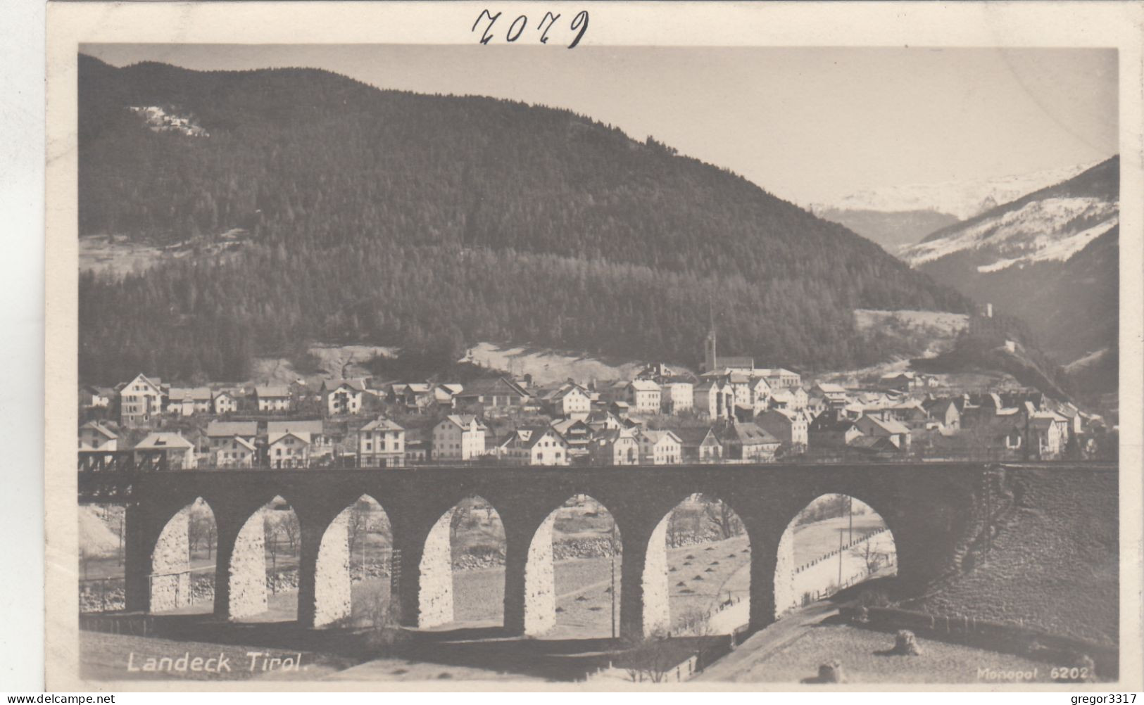 E4172) LANDECK - Tirol - Viadukt Im Vordergrund Und Blick Auf Häuser ALT ! - Landeck