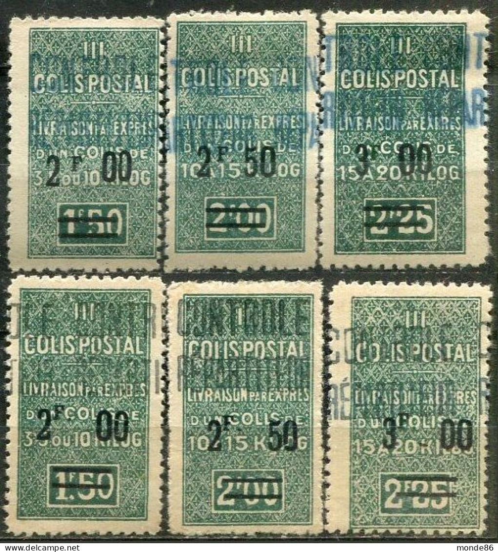 ALGERIE - Y&T CP N° 48-50 *...type I Et II - Colis Postaux