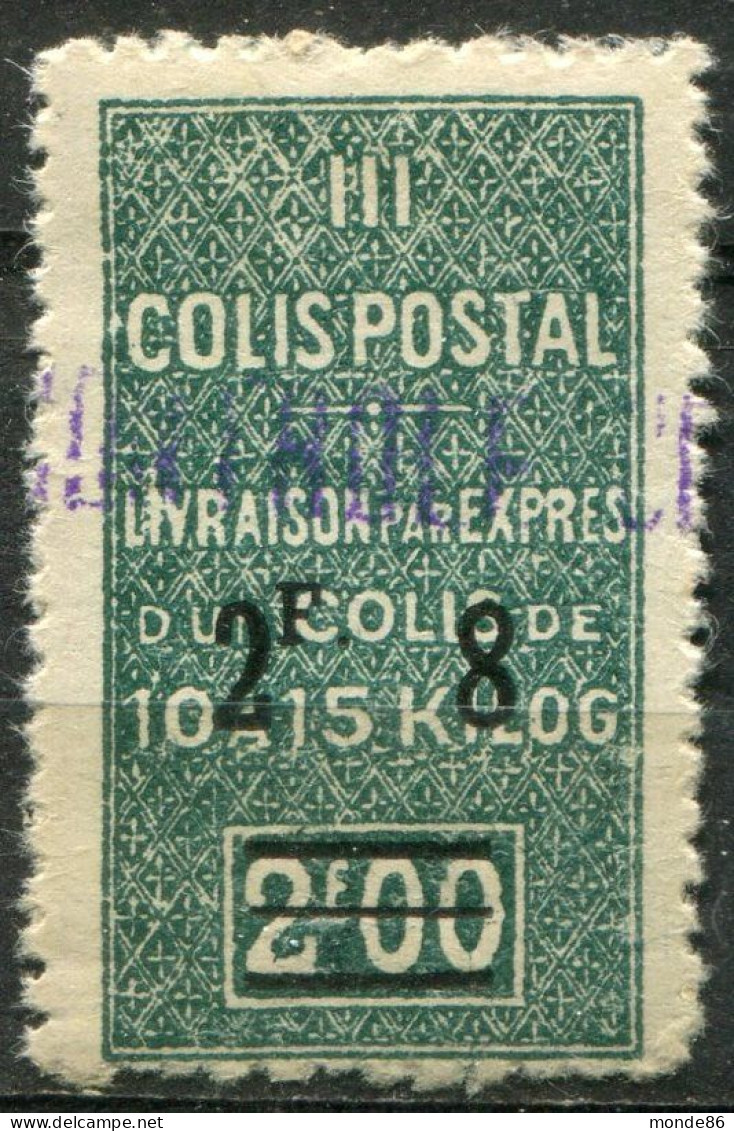 ALGERIE - Y&T CP N° 75 * - Colis Postaux