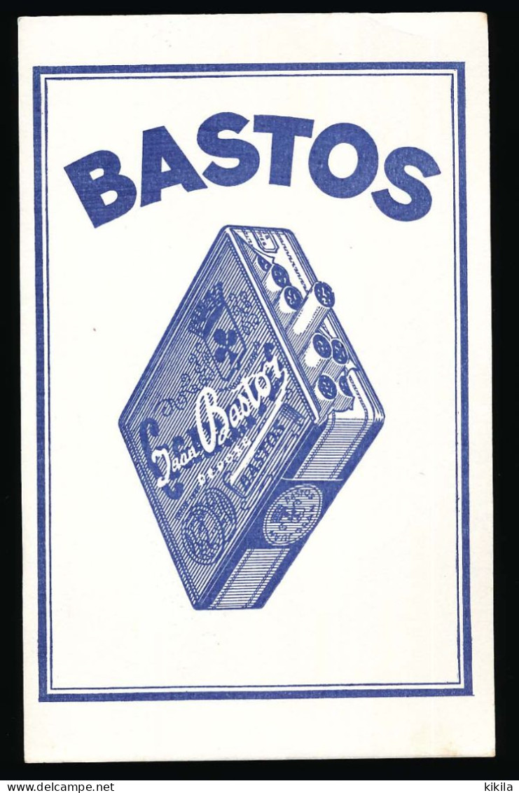 Buvard 13.3 X 21 Les Cigarettes Jean BASTOS - Tabac & Cigarettes
