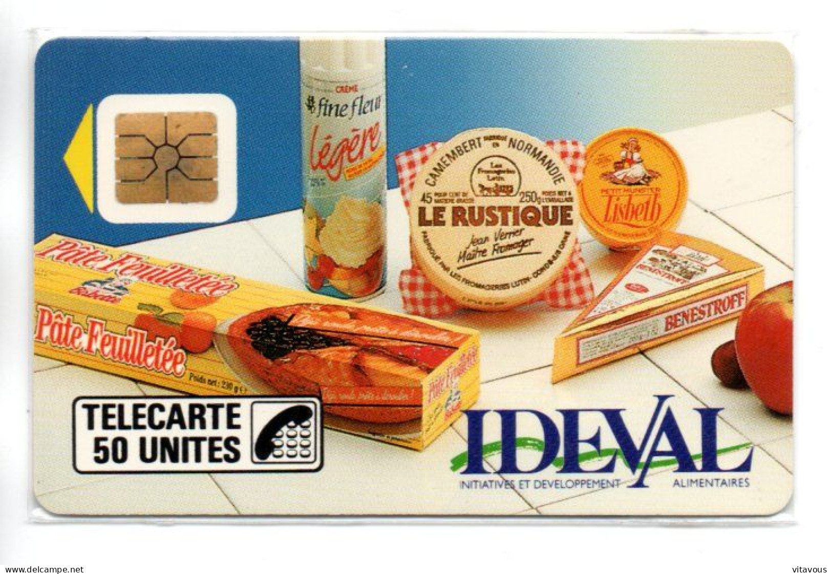 D 163  IDEVAL Fromage Télécarte FRANCE 50 Unités NEUVE LUXE Nsb Phonecard  (D 1018) - Phonecards: Private Use