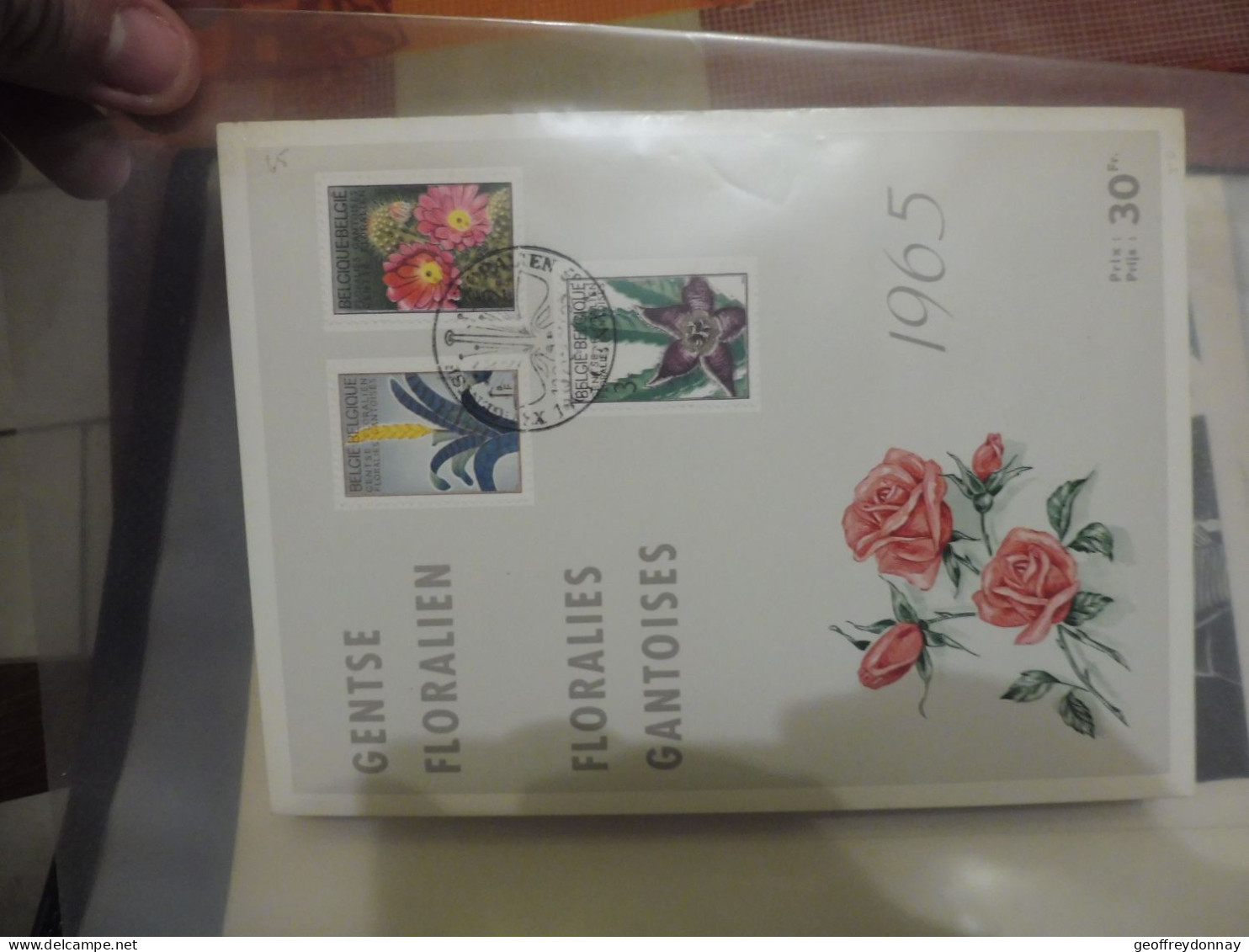 Belgique Belgie  Souvenir  Gestempelt / Oblitéré Gent 1965 Floralies Floralien  1315/1317 - Dépliants De La Poste