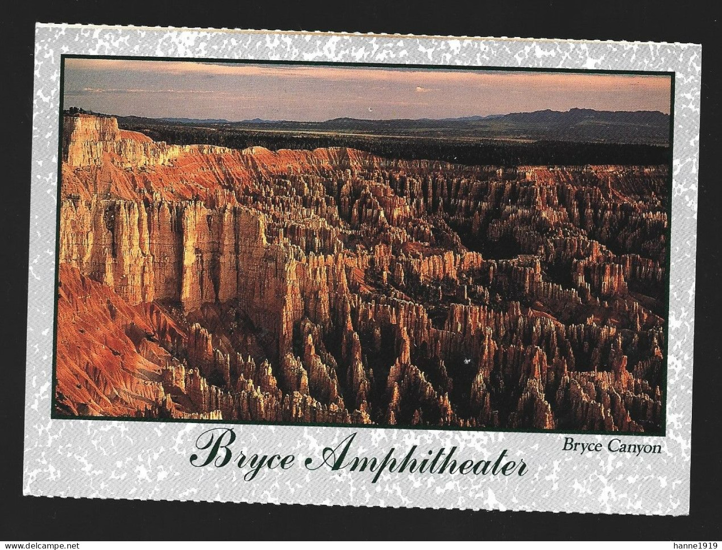 Bryce Canyon Bryce Amphiteater National Park Utah USA Photo Card Htje - Bryce Canyon