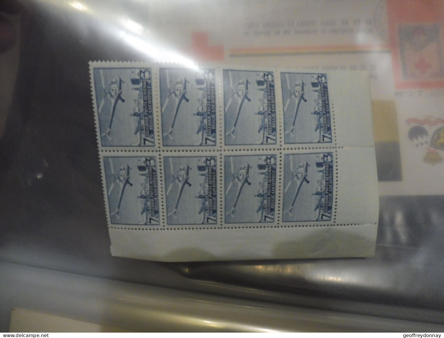 Belgie Belgique Pa Poste Aerienne Luchtpostzegels 28/2925 Bloc De 8  Neuf Sans Charniere Mnh ** - Neufs