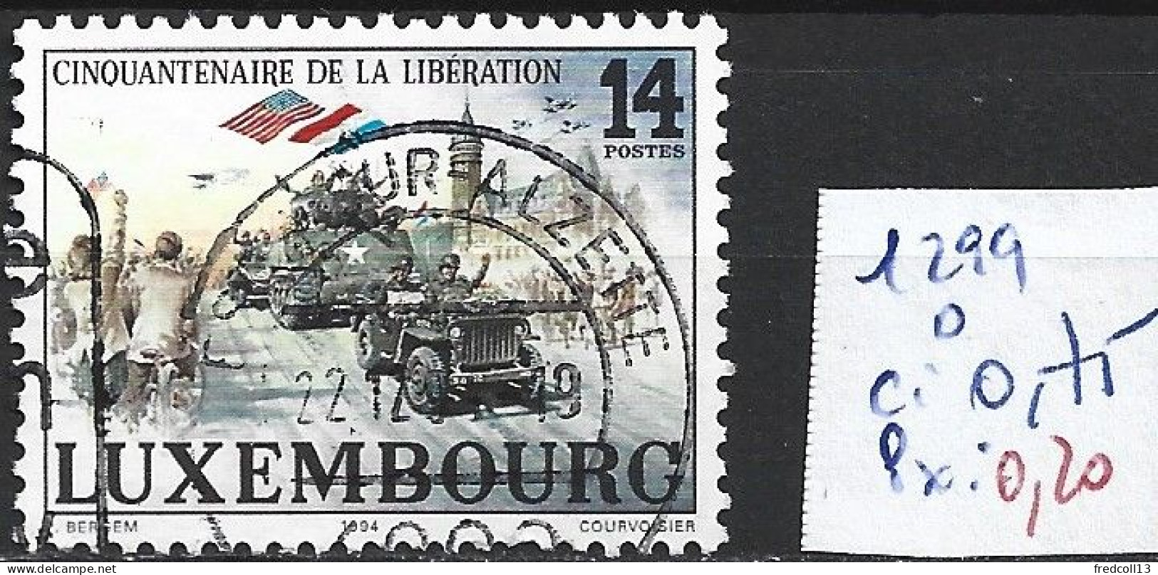 LUXEMBOURG 1299 Oblitérés Côte 0.75 € - Usados