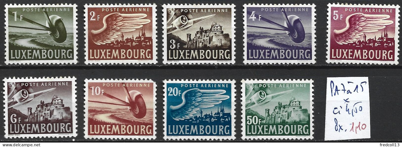 LUXEMBOURG PA 7 à 15 * Côte 4.50 € - Unused Stamps