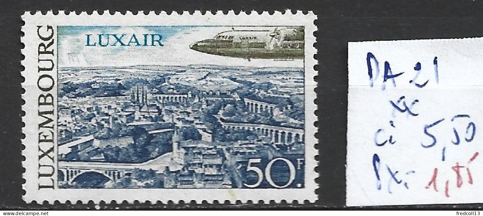 LUXEMBOURG PA 21 ** Côte 5.50 € - Neufs