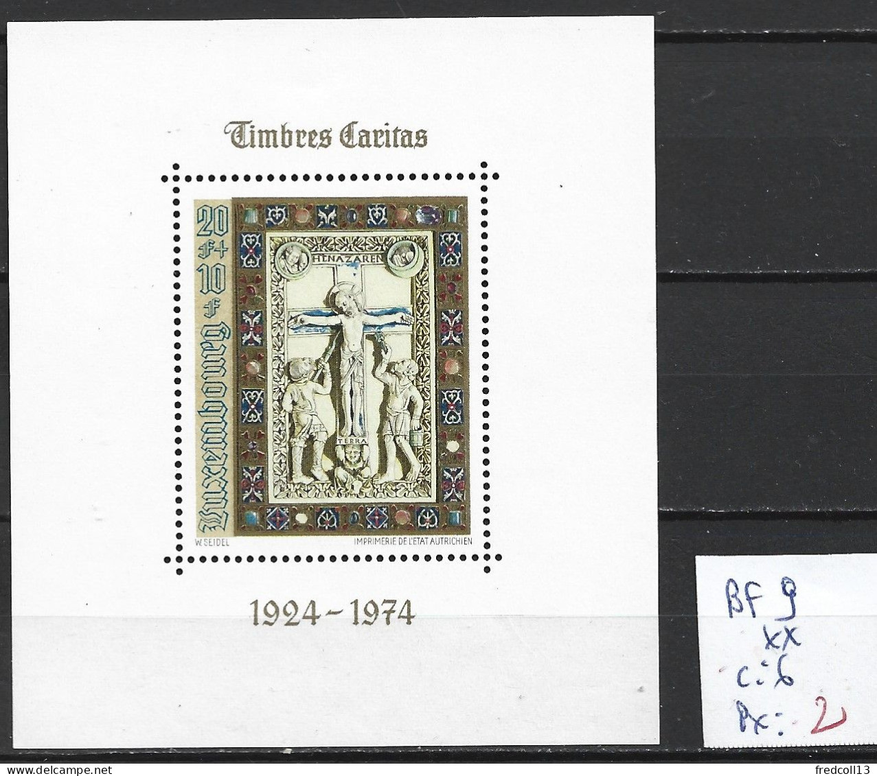 LUXEMBOURG BF 9 ** Côte 6 € - Blocks & Sheetlets & Panes