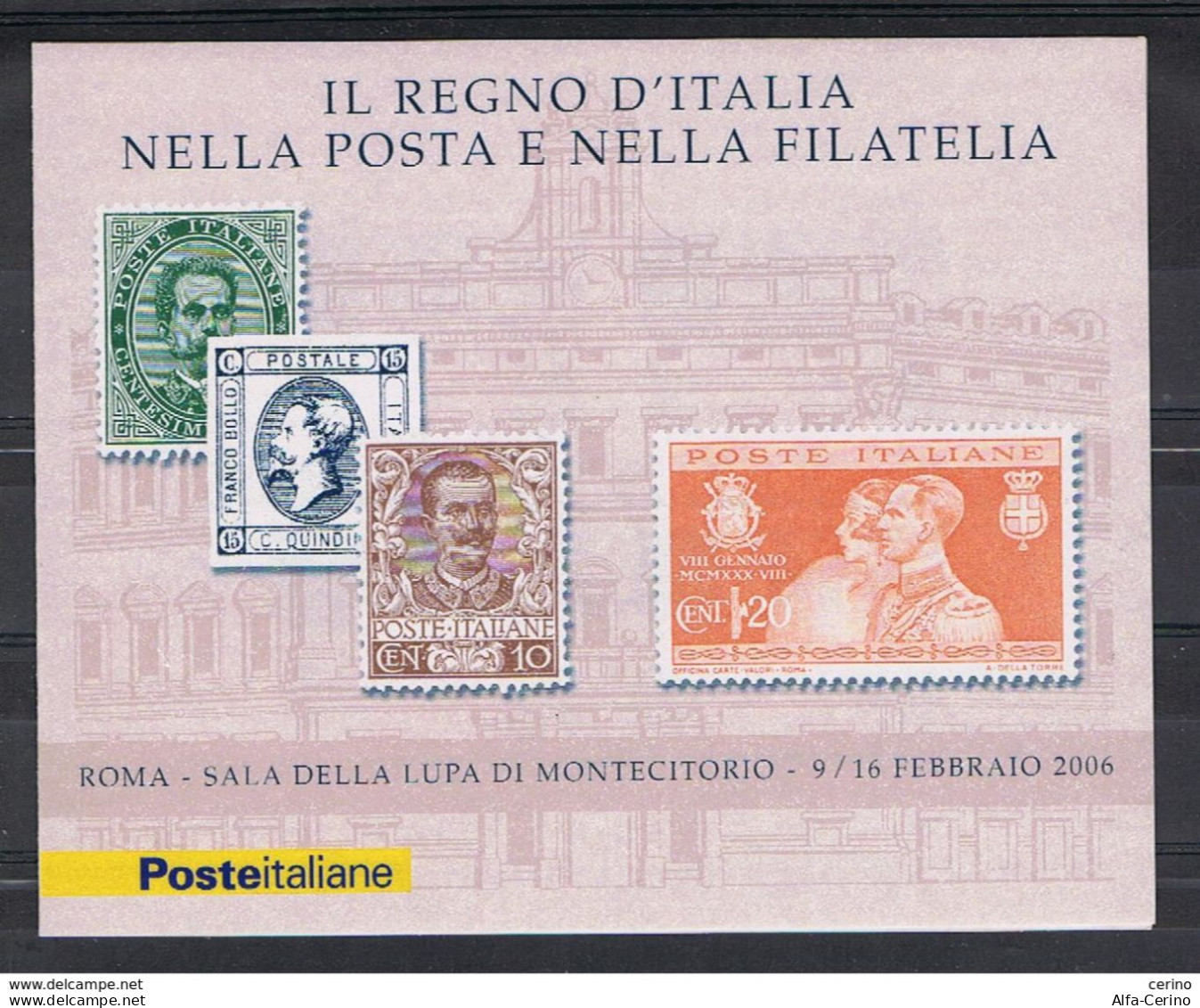 REPUBBLICA:  2006  LIBRETTO  IL  REGNO  D' ITALIA  -  €. 0,60 X 4  POLICROMO  -  SASS. 27 - Carnets