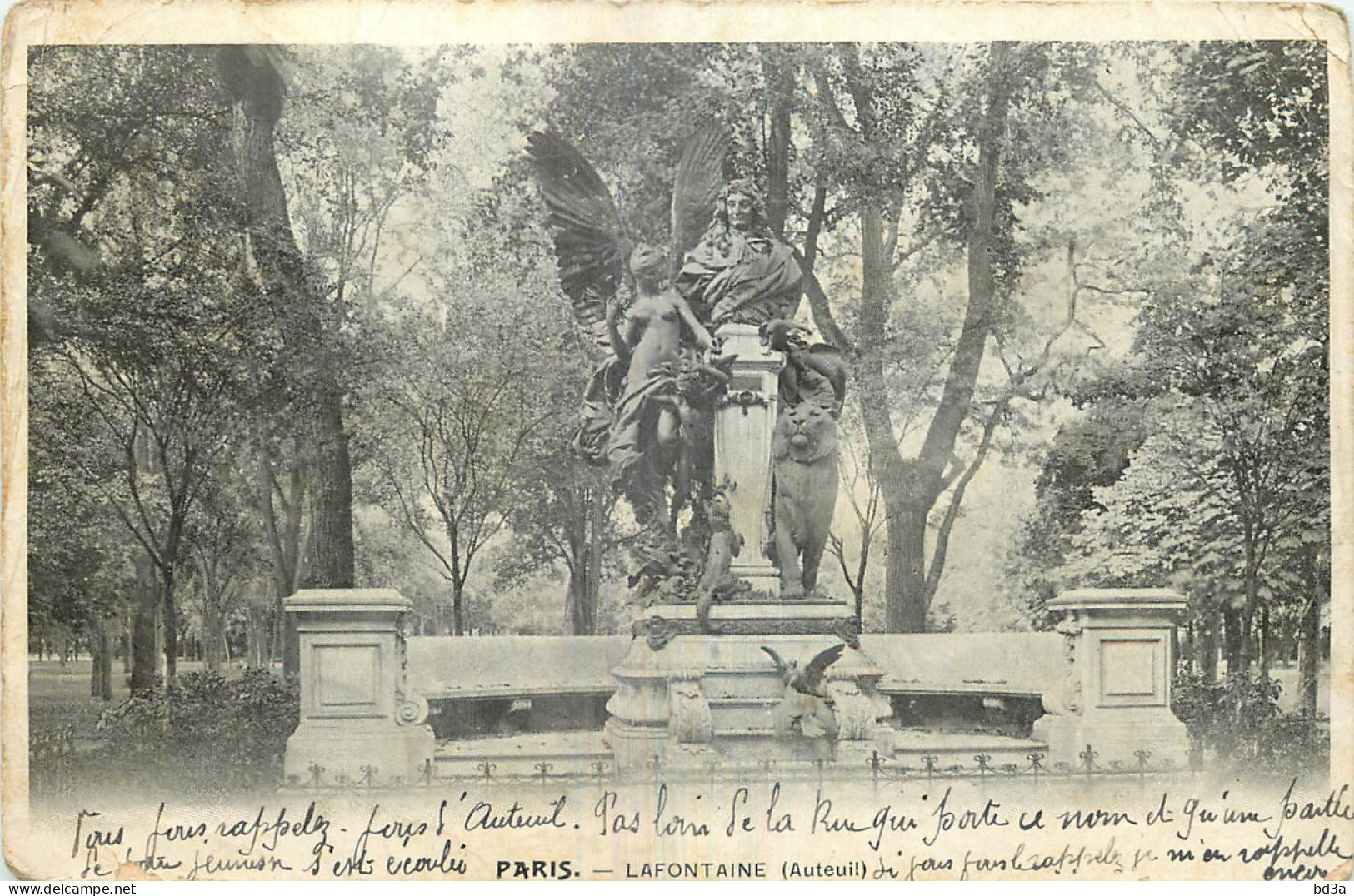 75 - PARIS - LAFONTAINE - AUTEUIL - Statues