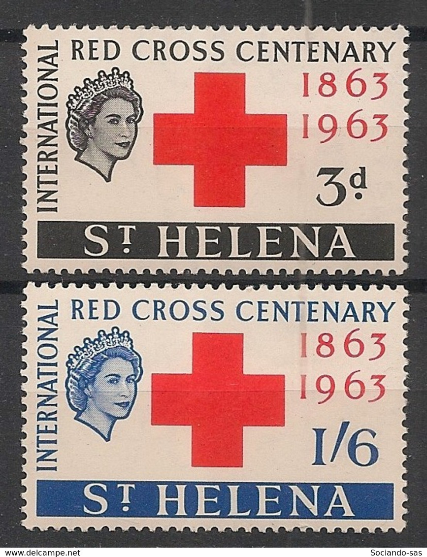 ST HELENA - 1963 - N°YT. 160 à 161 - Croix Rouge - Neuf Luxe ** / MNH / Postfrisch - Saint Helena Island