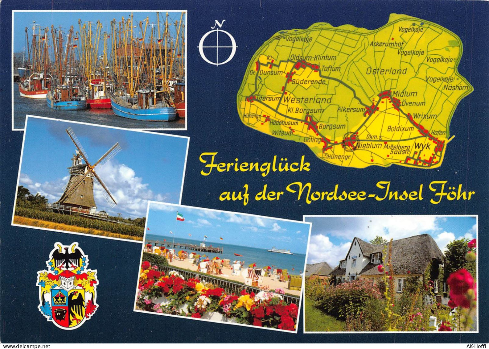 Insel Föhr - Mehrbildkarte (724) - Föhr
