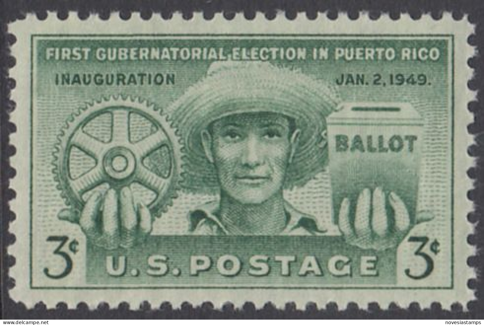 !a! USA Sc# 0983 MNH SINGLE (a1) -Puerto Rico Election Issue - Nuovi