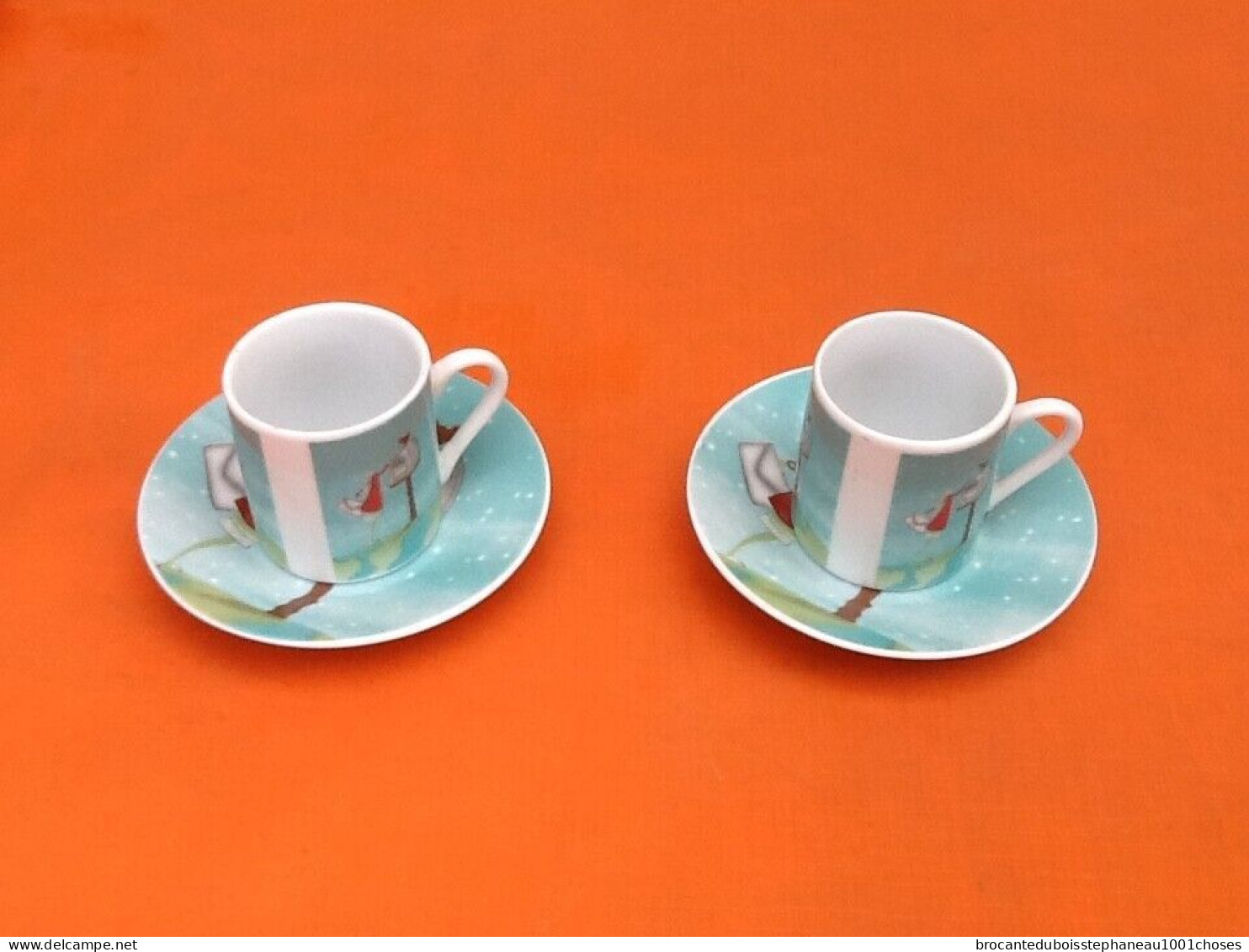 6 Tasses / Soucoupes à Café  Décor De Roses Porcelaine Fine - Otros & Sin Clasificación