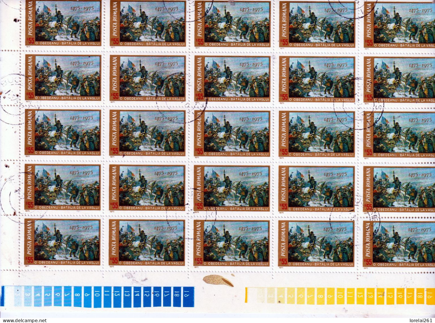 1975 - Les Batailles De Vaslui FULL X 25 - Full Sheets & Multiples