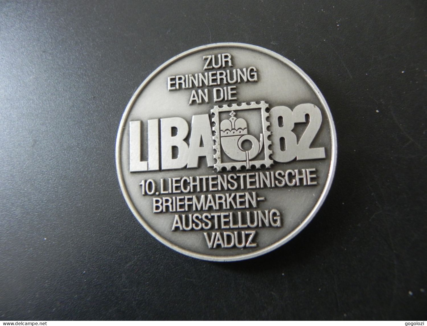 Medaille Medal - Liechtenstein Erinnerung An Die LIBA Briefmarkenausstellung Vaduz 1982 - Andere & Zonder Classificatie