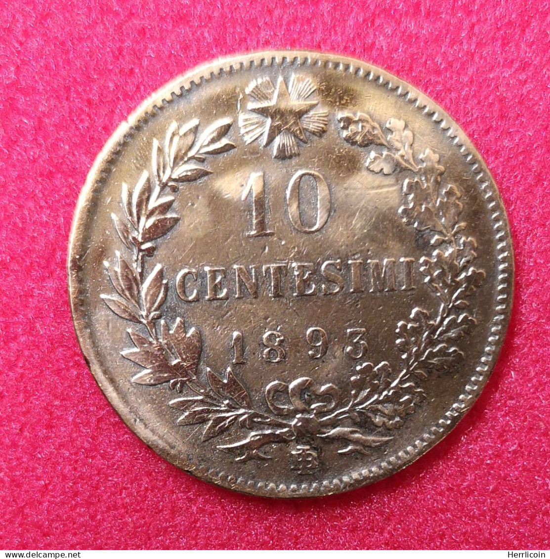 1893 BI - 10 Centesimi Umberto Ier - Italie [KM#207] - 1878-1900 : Umberto I