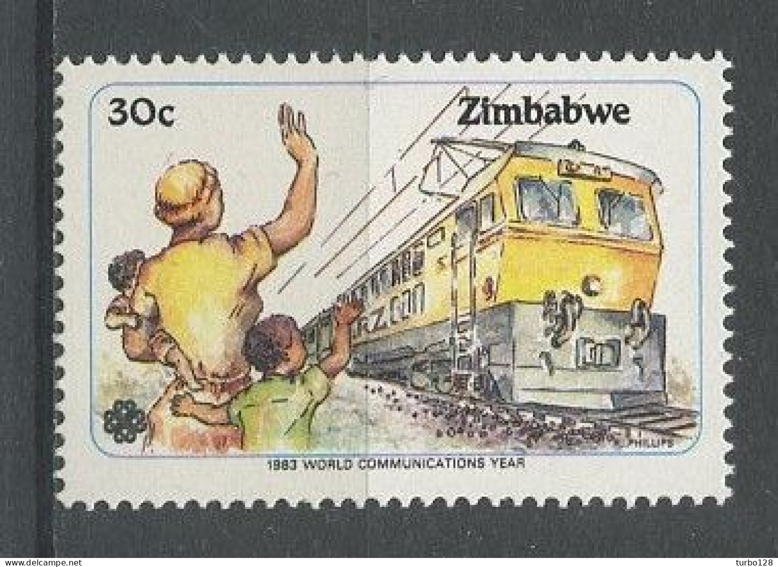 ZIMBABWE 1983 N° 59 ** Neuf MNH Superbe C 1.40 € Train Chemin De Fer Transport - Zimbabwe (1980-...)