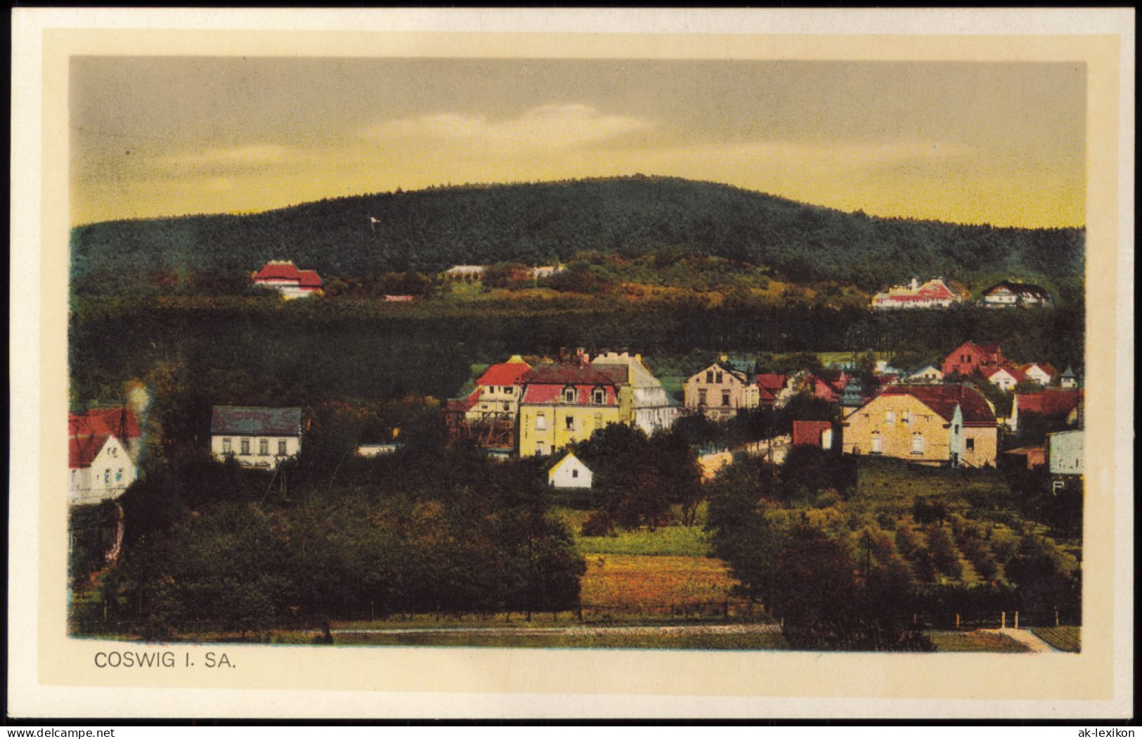 Ansichtskarte Coswig (Sachsen) Stadtpartie 1926 - Coswig