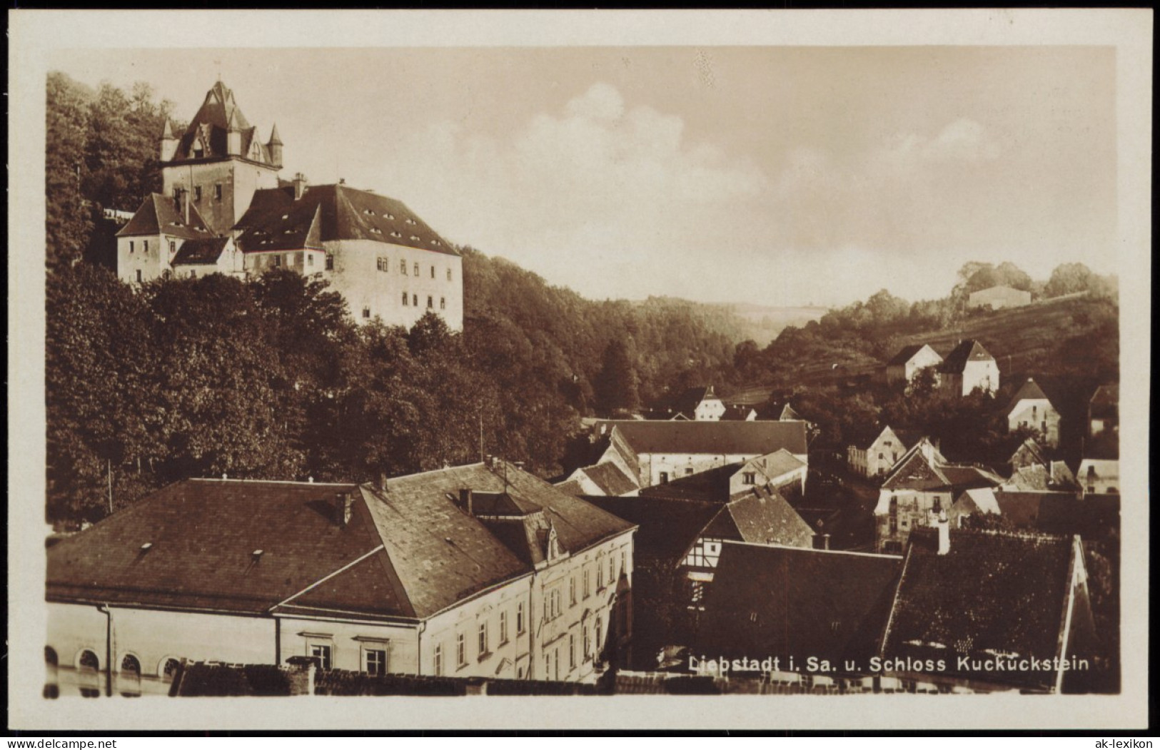 Ansichtskarte Liebstadt Stadtpartie 1926 - Liebstadt