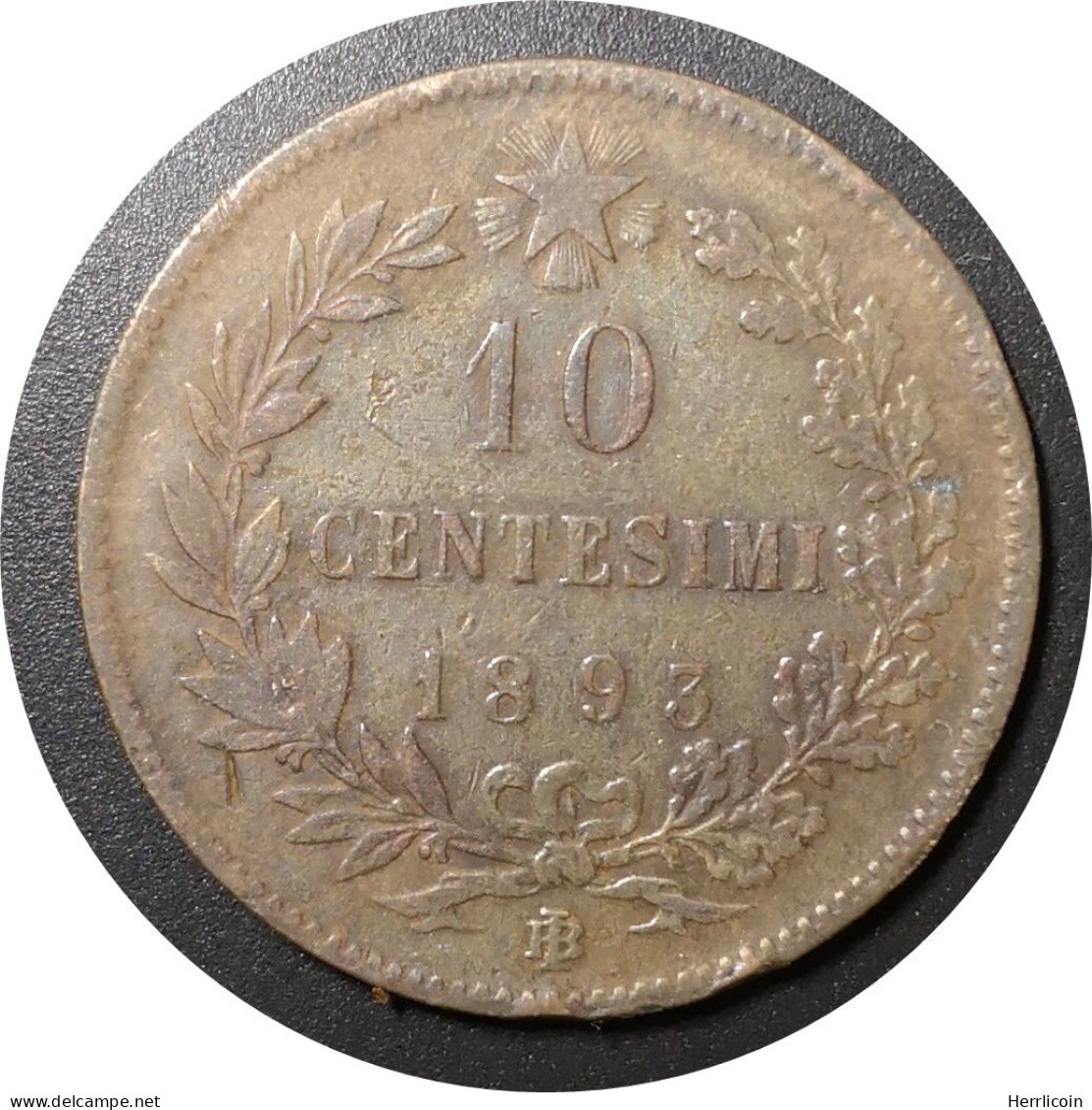 1893 BI - 10 Centesimi Umberto Ier - Italie [KM#207] - 1878-1900 : Umberto I.