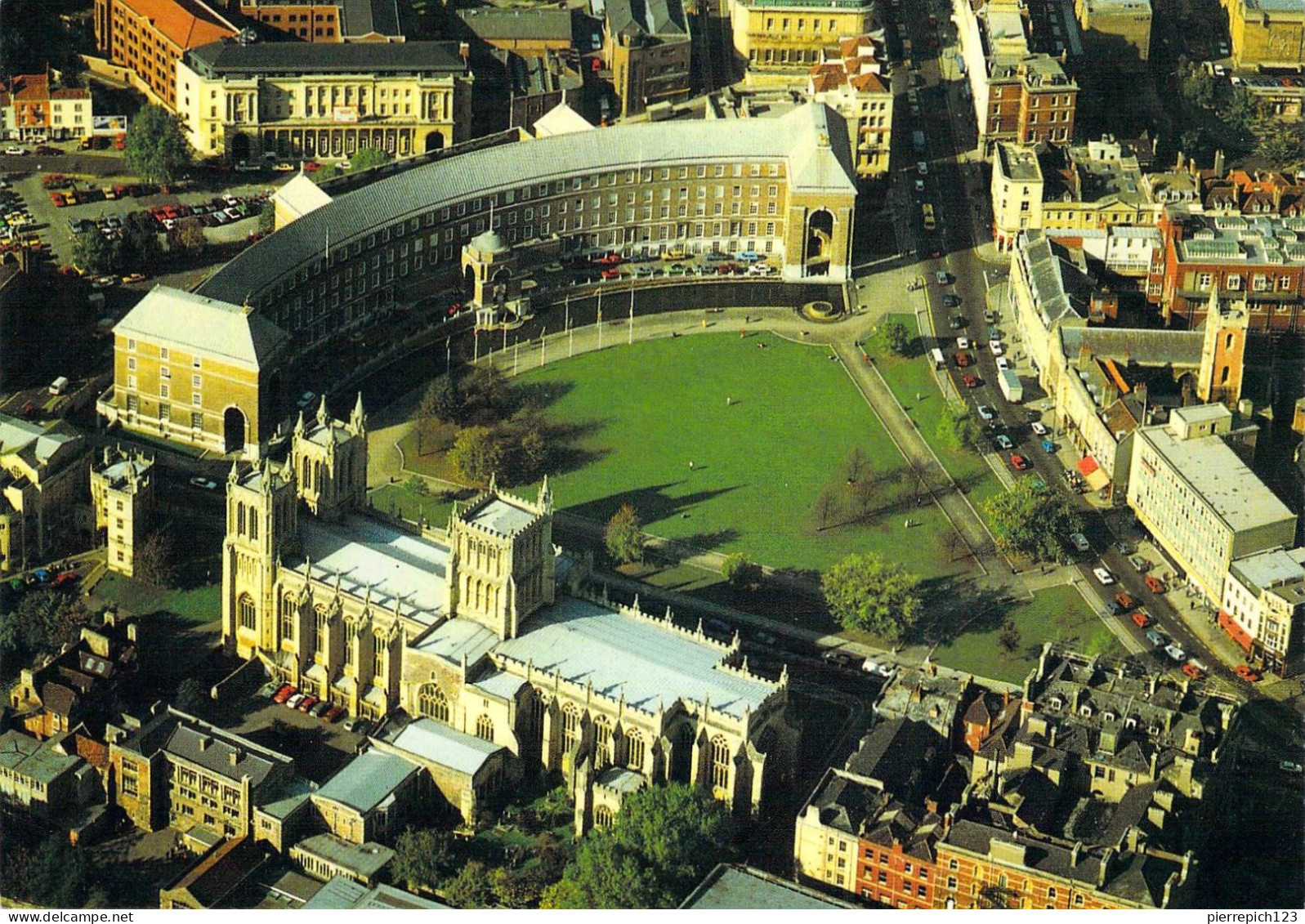 Bristol - Vue Aérienne De La Cathédrale De Bristol, La Maison Du Conseil Et Le Collège Vert - Bristol