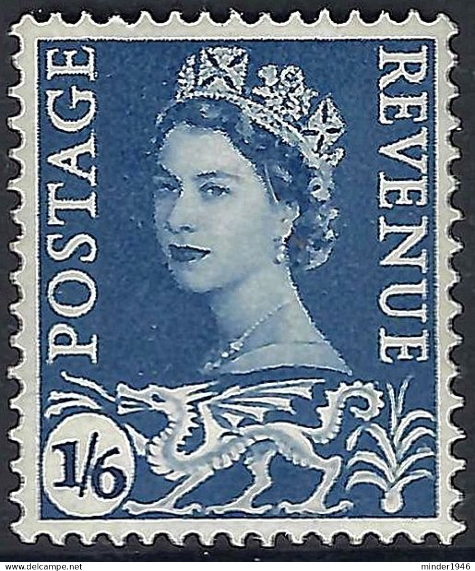 GREAT BRITAIN Wales 1967 QEII 1/6 Grey-Blue SGW6 MH - Wales