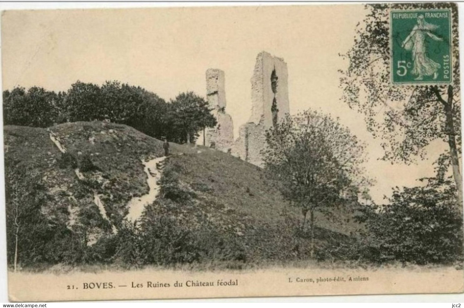 80 - BOVES-Les Ruines Du Château Féodal - Boves