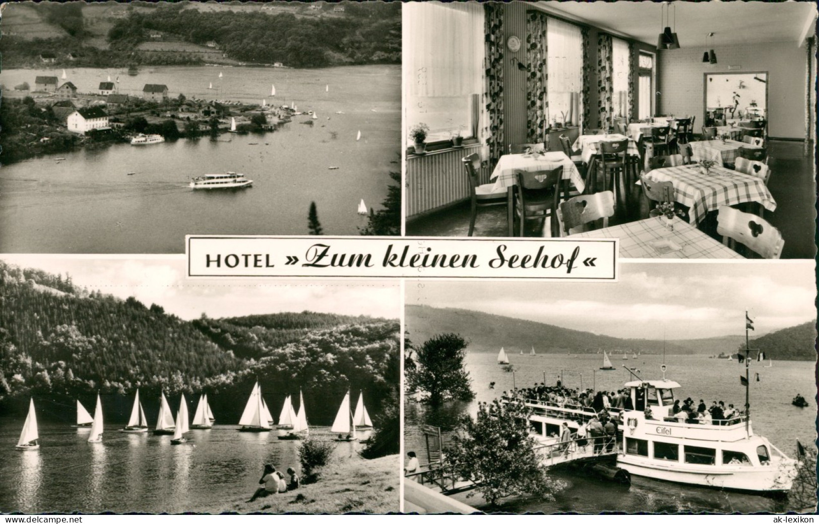 Ansichtskarte Woffelsbach-Simmerath HOTEL Zum Kleinen Seehof - 4 Bild 1963 - Simmerath
