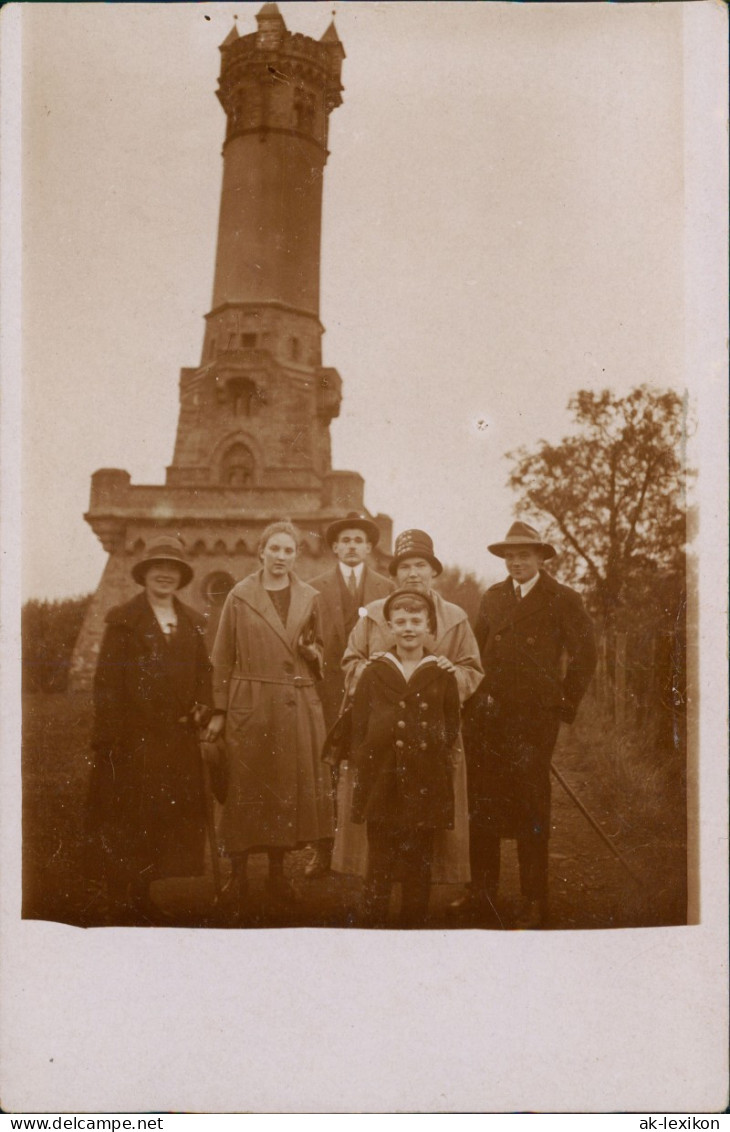 Ansichtskarte Wetter (Ruhr) Familie Vor Harkortturm 1925 Privatfoto - Wetter