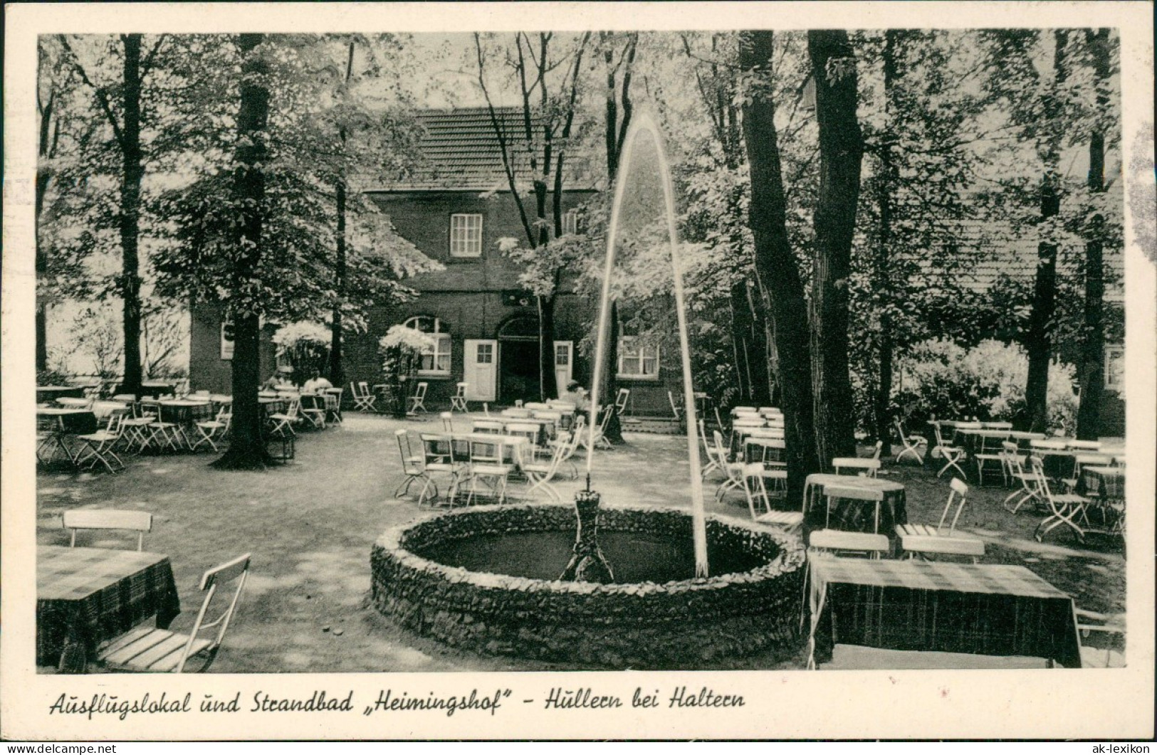 Hullern-Haltern Am See Gasthaus Ausflugslokal Und Strandbad Heimingshof 1954 - Haltern