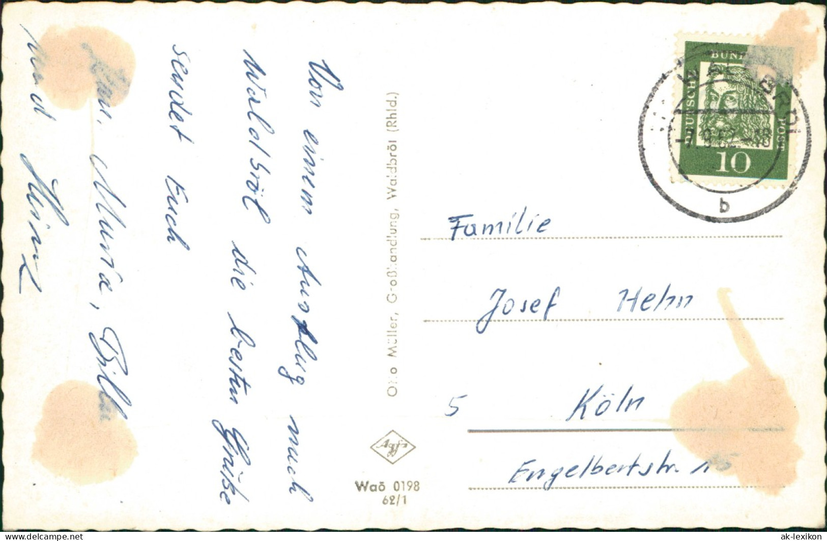 Waldbröl Mehrbild-AK Hollenberg-Gymnasium U. Ortsansichten 1962 - Waldbroel