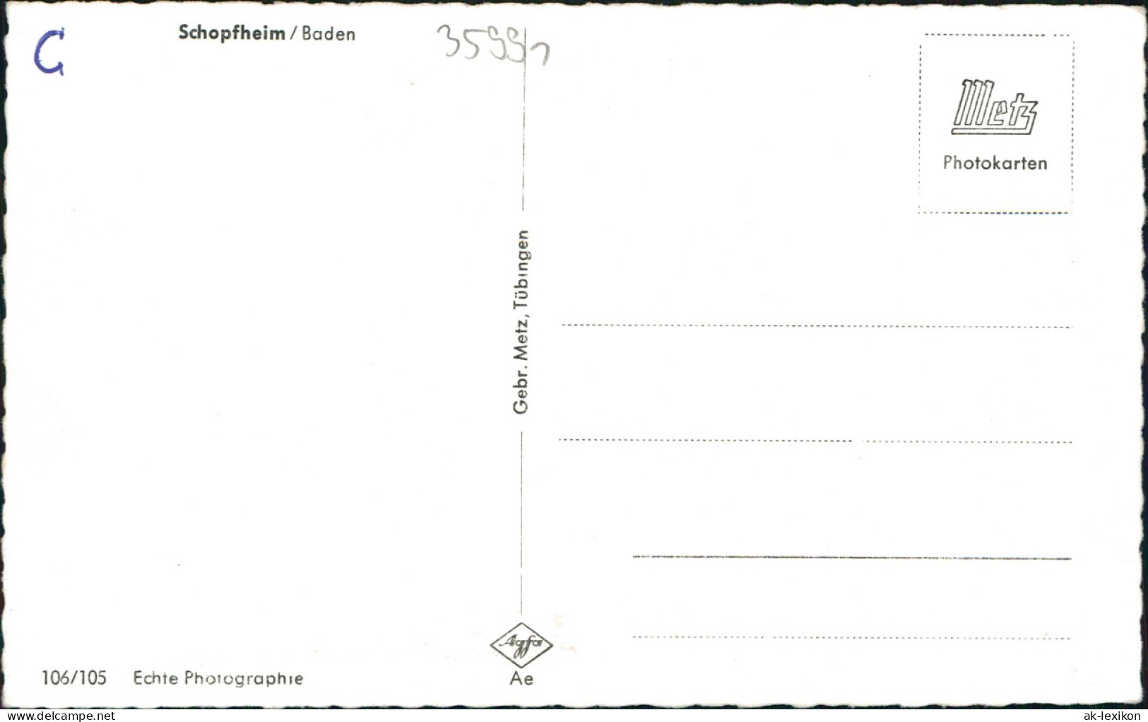 Ansichtskarte Schopfheim Straße, Konditorei, Geschäfte - VW Käfer 1962 - Schopfheim