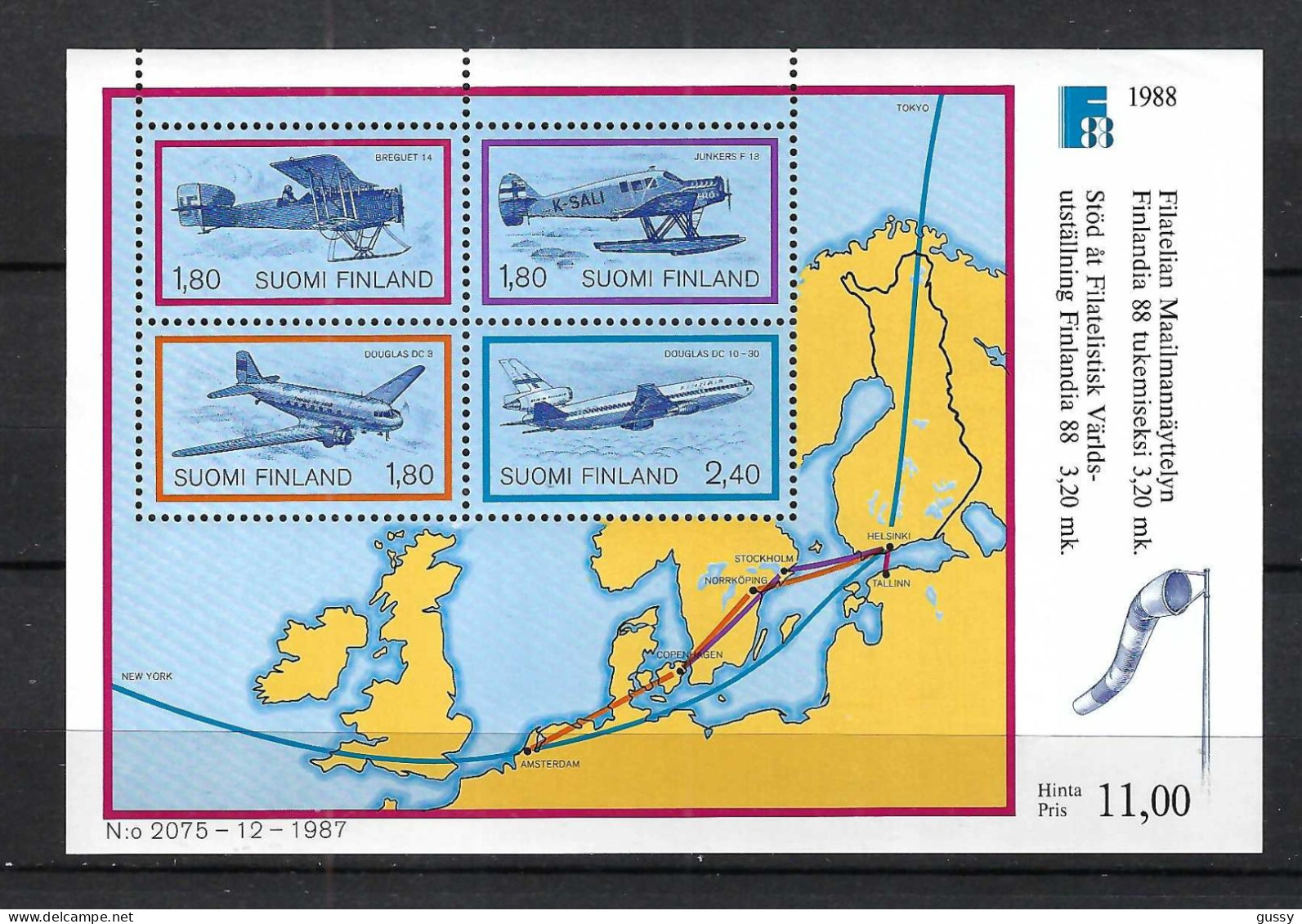 FINLANDE Ca.1988: Bloc Neuf** - Hojas Bloque