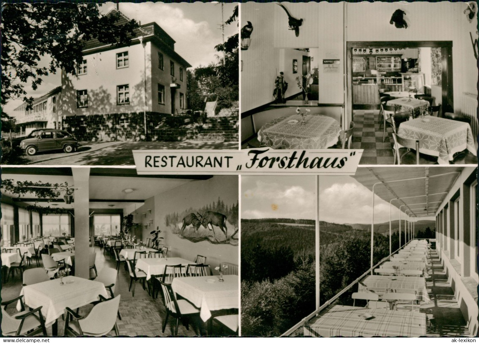 Werdohl Restaurant Forsthaus Haus Krewinkel  Höhenstraße (Mehrbild-AK) 1960 - Werdohl