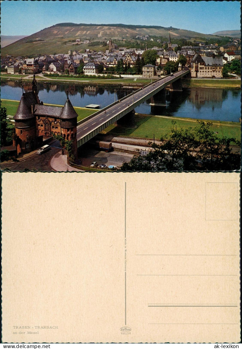 Ansichtskarte Traben-Trarbach Panorama-Ansicht, Mosel Brücke 1960 - Traben-Trarbach