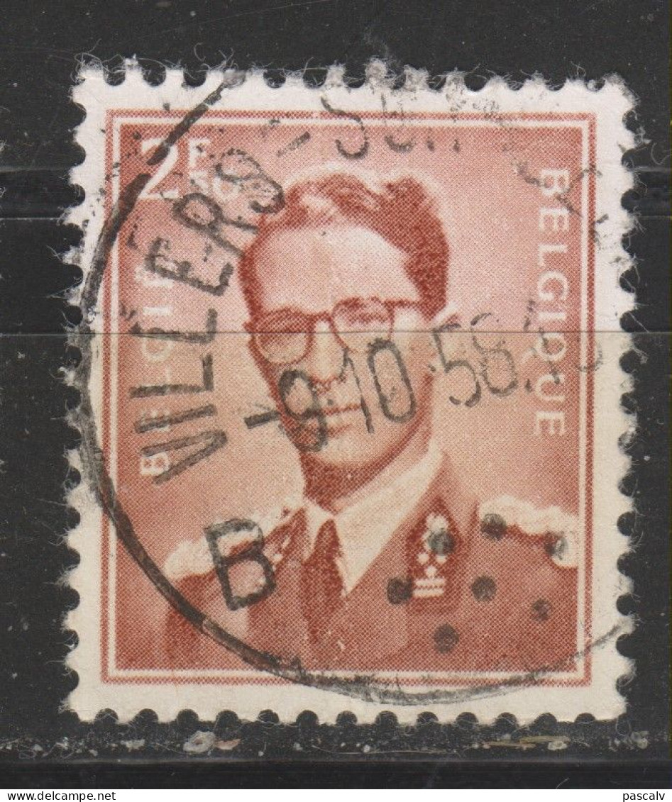 COB 1028 Oblitération Centrale VILLERS-SUR-SEMOIS - 1953-1972 Lunettes