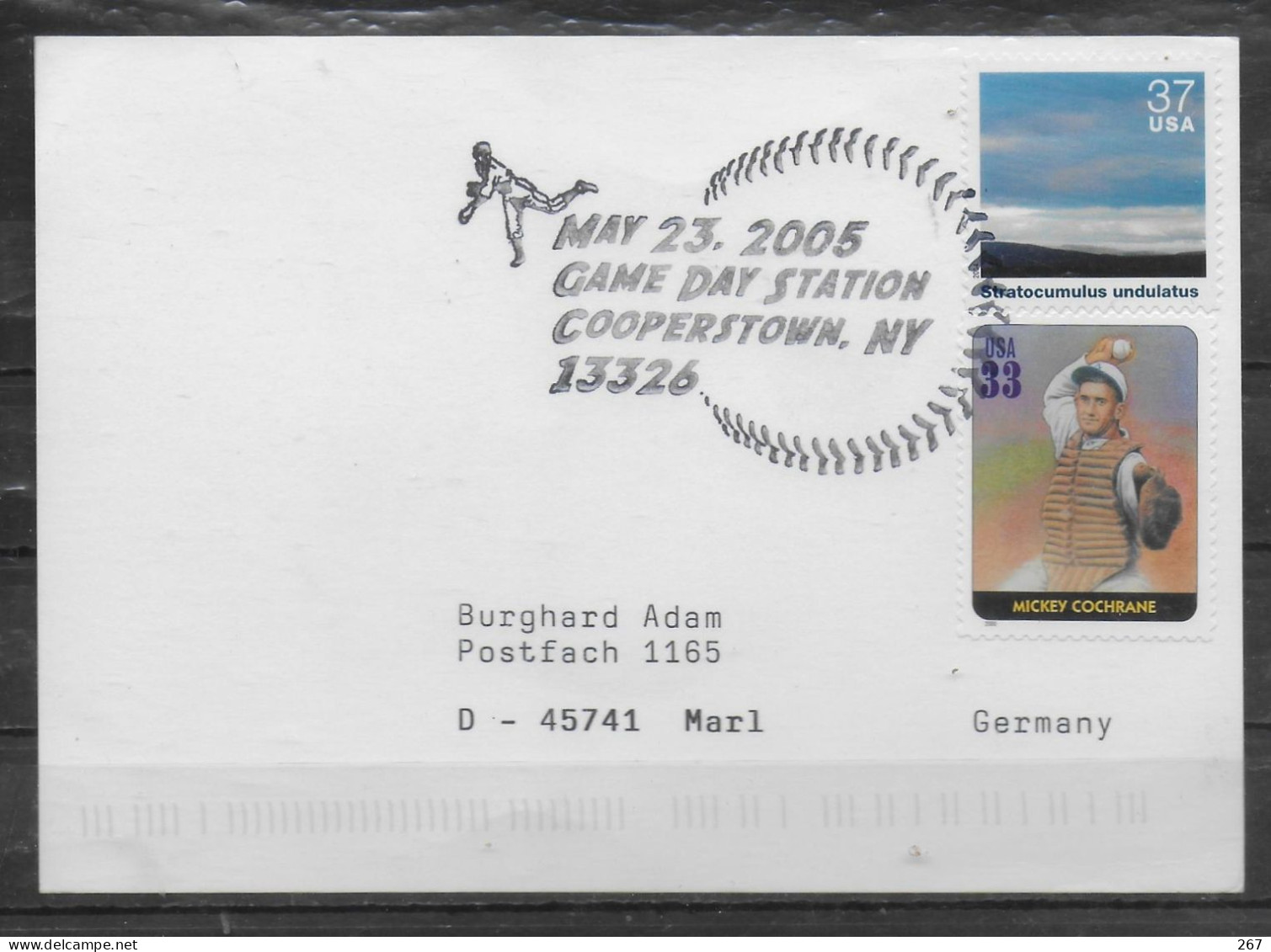 USA  Carte 2005 Cooperstown Base Ball Cochrane - Honkbal