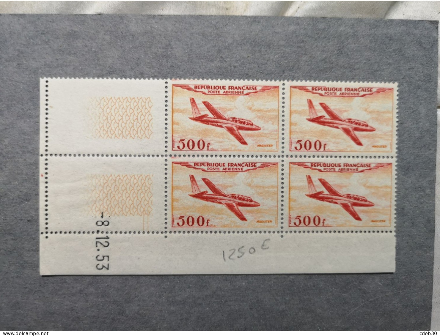 Coin Daté PA 32 ** Du 8.12.53 Neuf Avec Gomme - Airmail