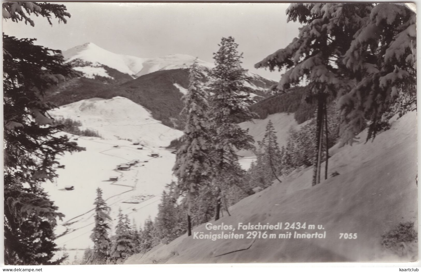 Gerlos, Falschriedl 2434 M U. Königsleiten 2916 M Mit Innertal  - (Österreich/Austria) - 1956 - Gerlos