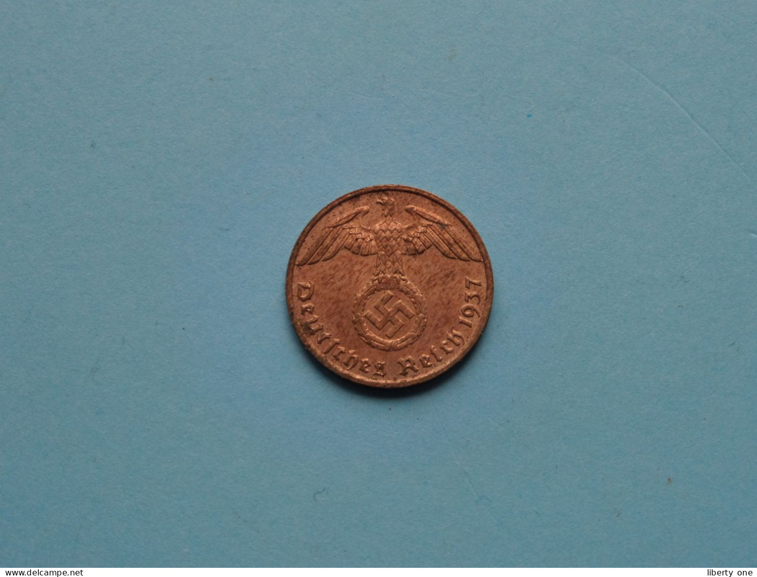 1937 F > 1 Reichspfennig ( Zie/voir SCANS Voor Detail ) >> ( Uncleaned ) ! - 1 Reichspfennig