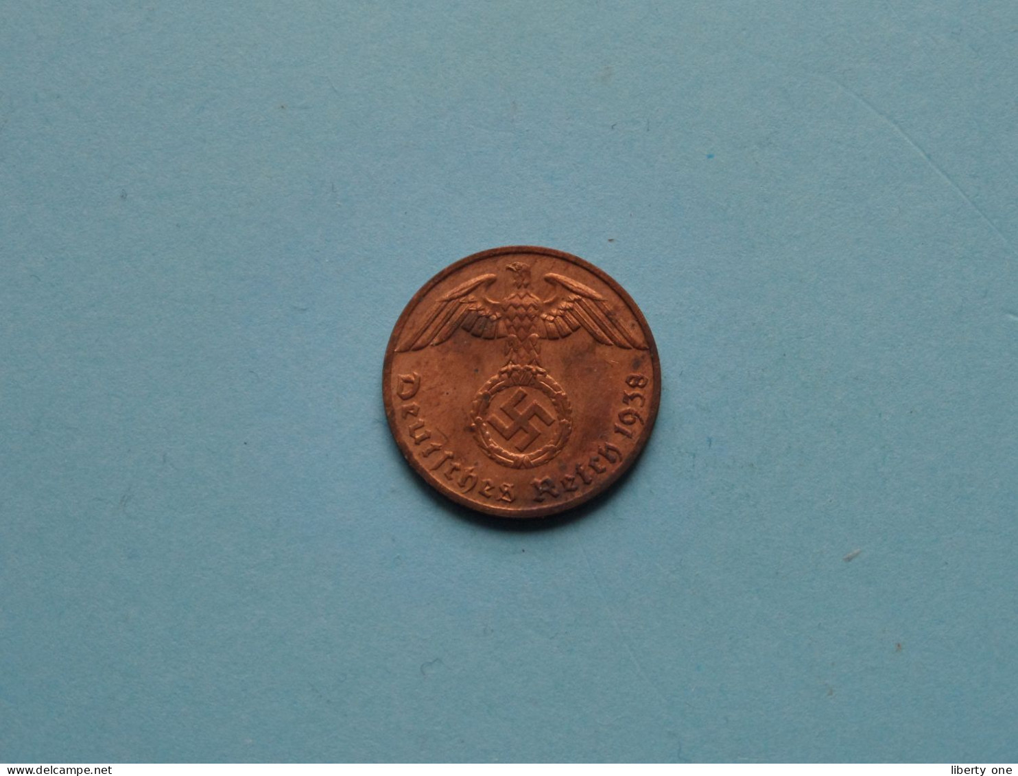 1938 F > 1 Reichspfennig ( Zie/voir SCANS Voor Detail ) >> ( Uncleaned ) ! - 1 Reichspfennig