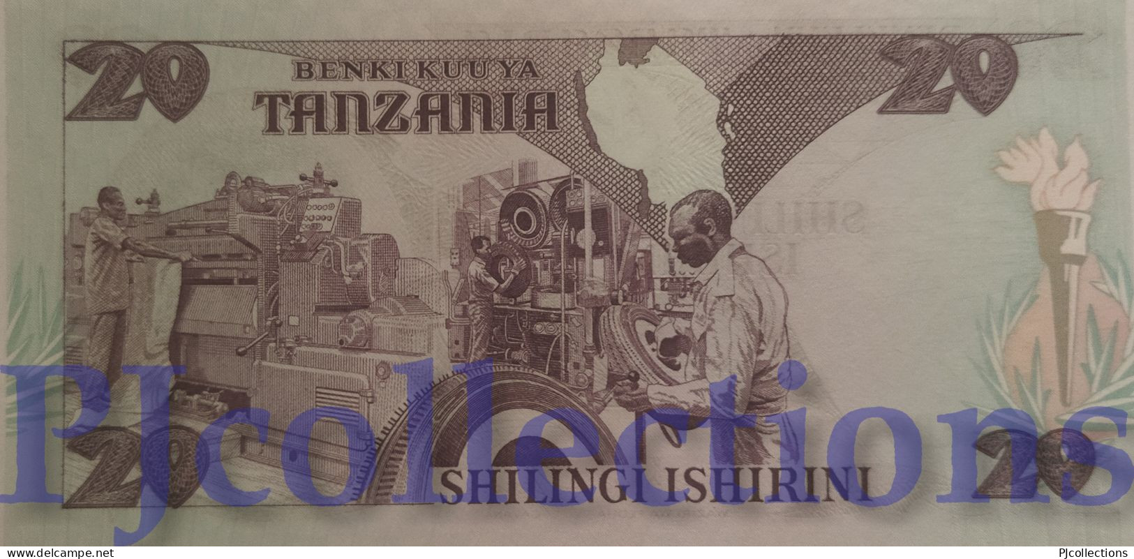 TANZANIA 20 SHILINGI 1987 PICK 15 UNC - Tansania