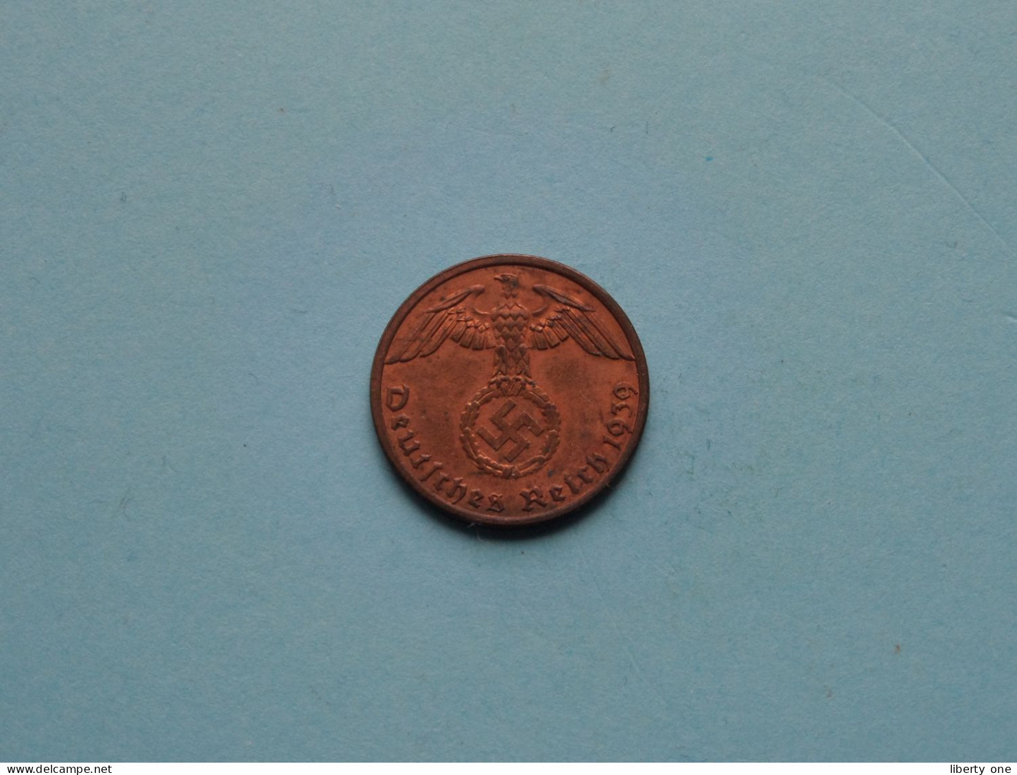 1939 A > 1 Reichspfennig ( Zie/voir SCANS Voor Detail ) >> ( Uncleaned ) ! - 1 Reichspfennig