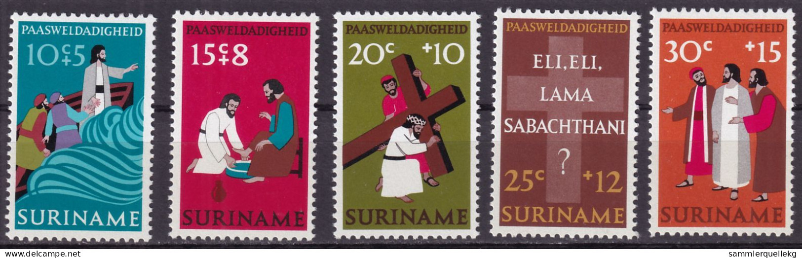 Surinam 646 - 650 Postfrisch, Ostern (Nr. 1780) - Pâques