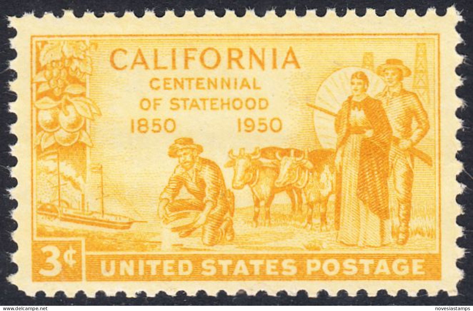 !a! USA Sc# 0997 MNH SINGLE (a3) - California Statehood - Ungebraucht