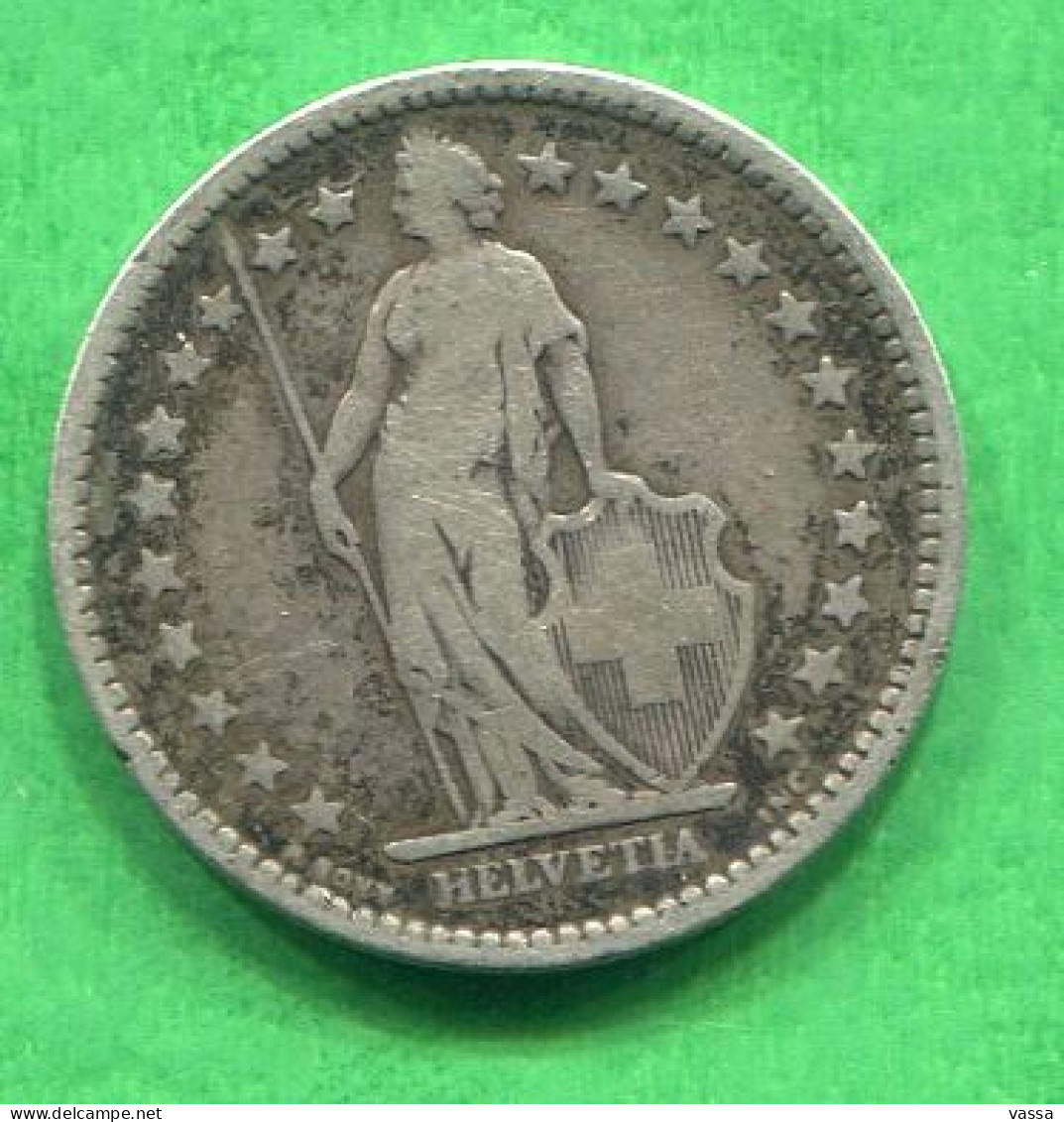 1904  2 Francs B ( BERN) -  Pièce Non Nettoyée ( Uncleaned Coin ). SUISSE - 2 Franken